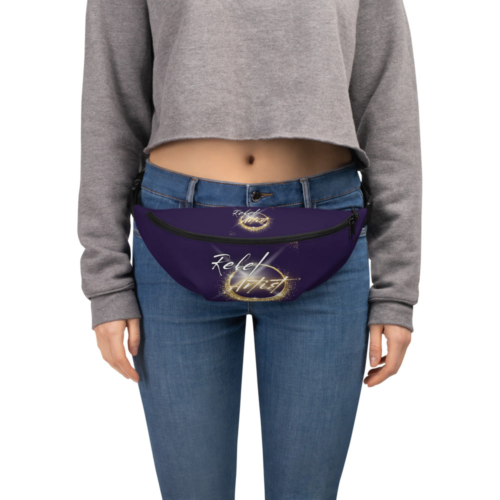 🔥Make a bold statement as you carry your essentials in this edgy and unique Rebel Artist Deep Purple Fanny Pack.