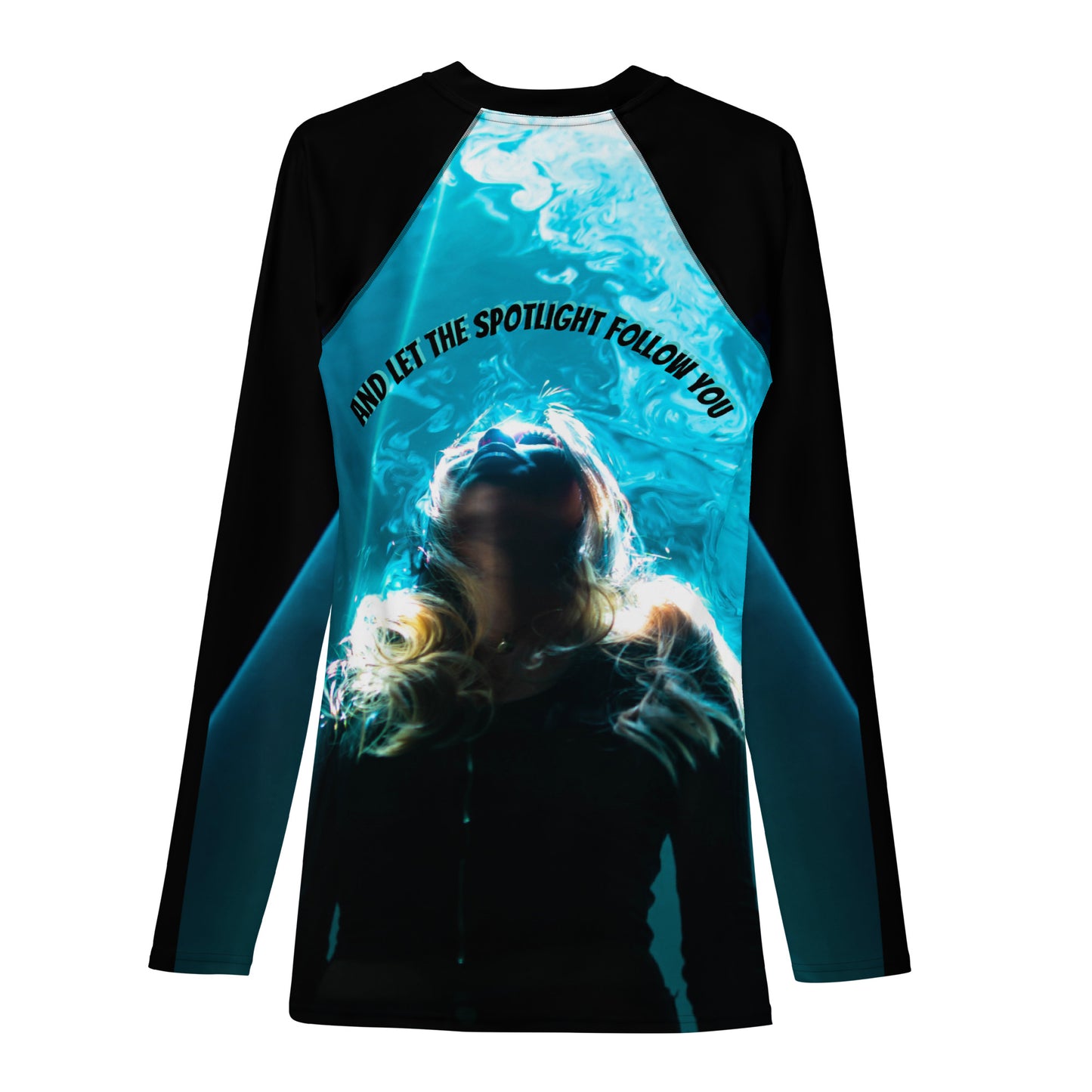 Artists, see yourself in the spotlight Aqua Spotlight Men's Rash Guard