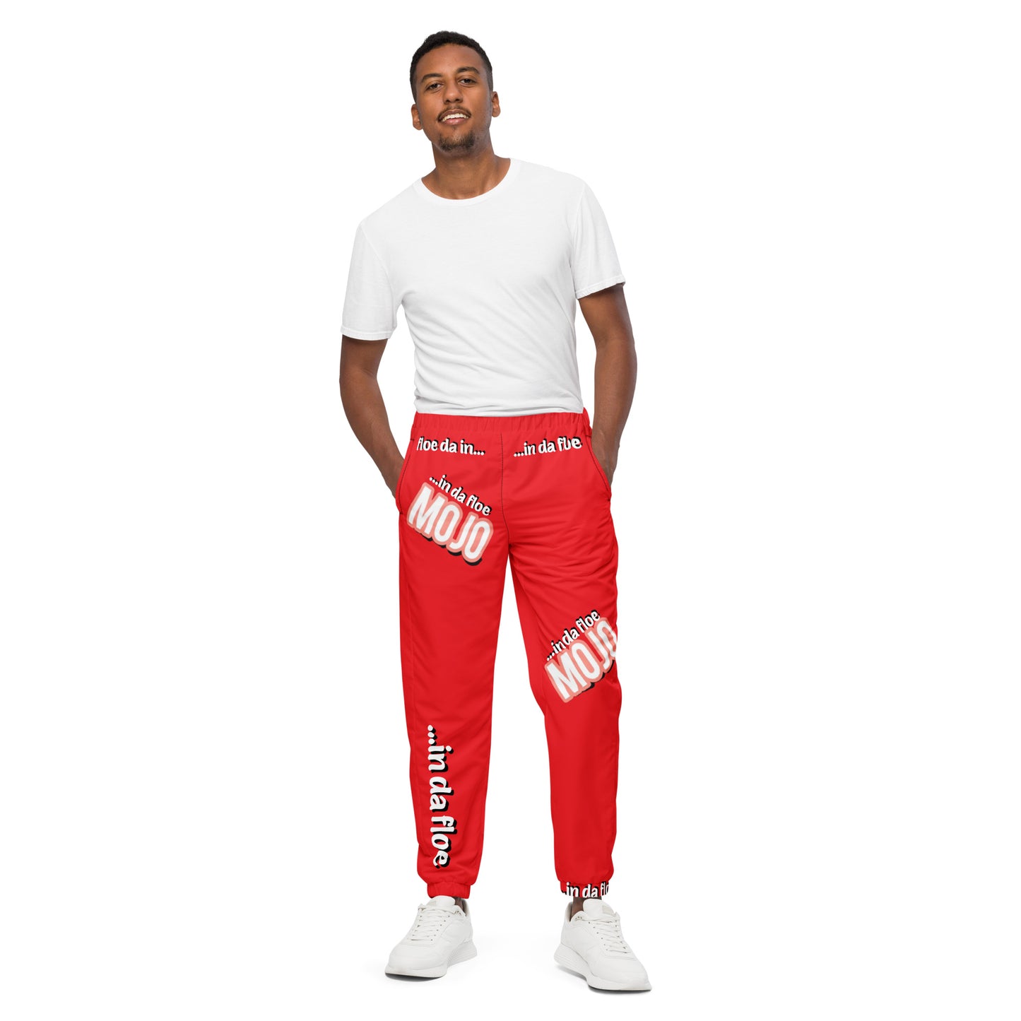 Mojo Unisex Track Pants - Alizarin
