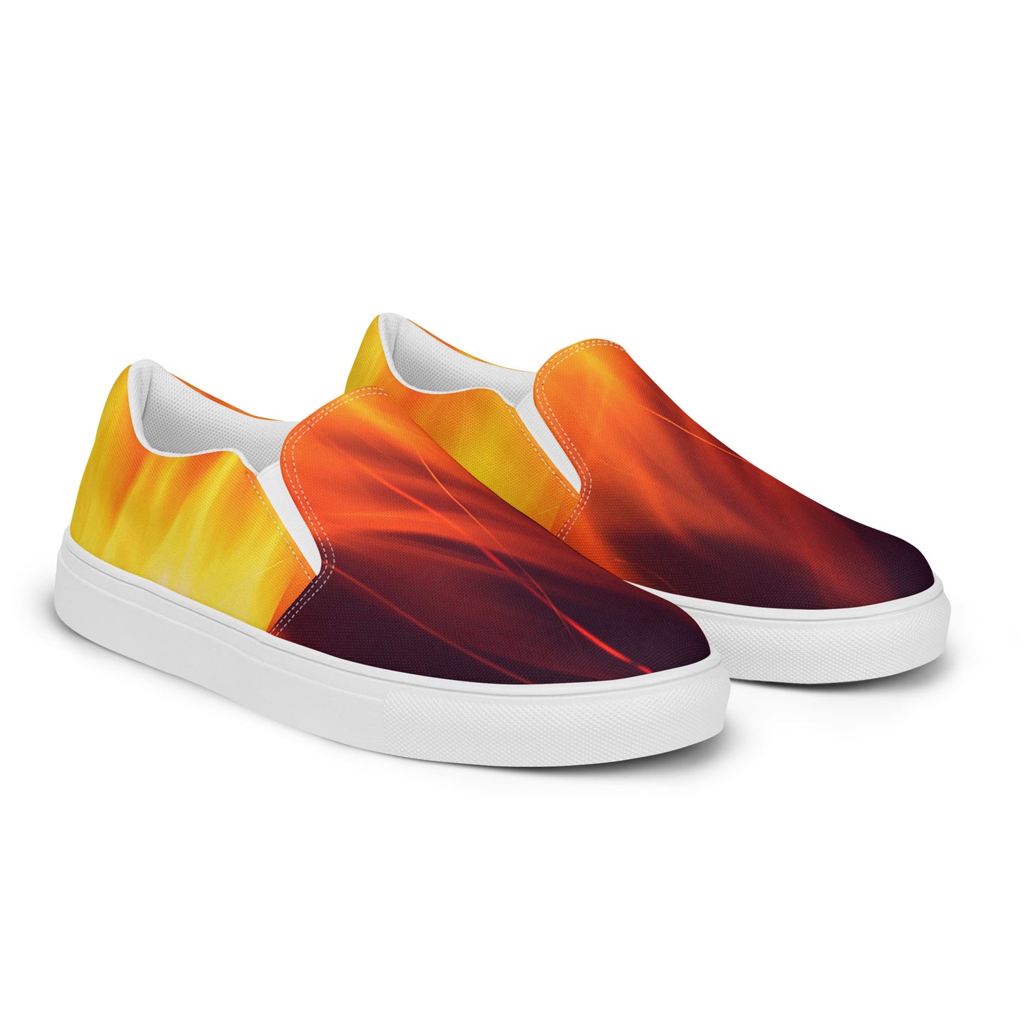 Artist on Fire Men’s Slip-On Canvas Shoes