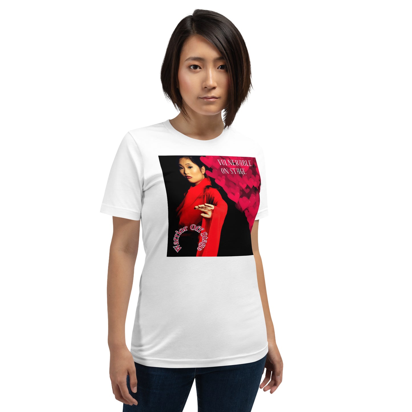 Unleash your artistic essence with the Vulnerable Warrior AFA Tee. Break free from perfectionism, embrace authenticity, and let your true artistry shine through with each wear. White