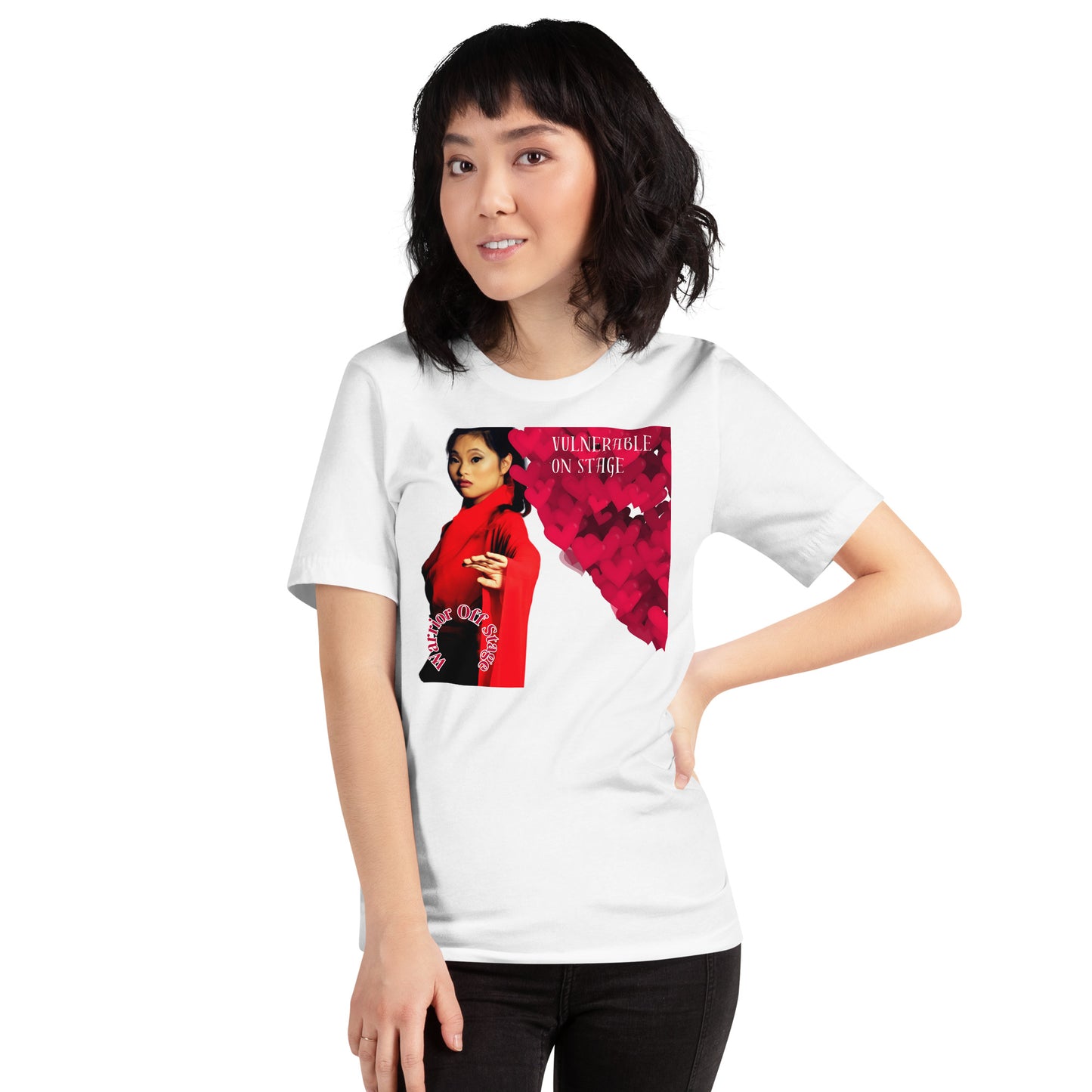 Unleash your artistic essence with the Vulnerable Warrior AFA B/W Tee. Break free from perfectionism, embrace authenticity, and let your true artistry shine through with each wear.