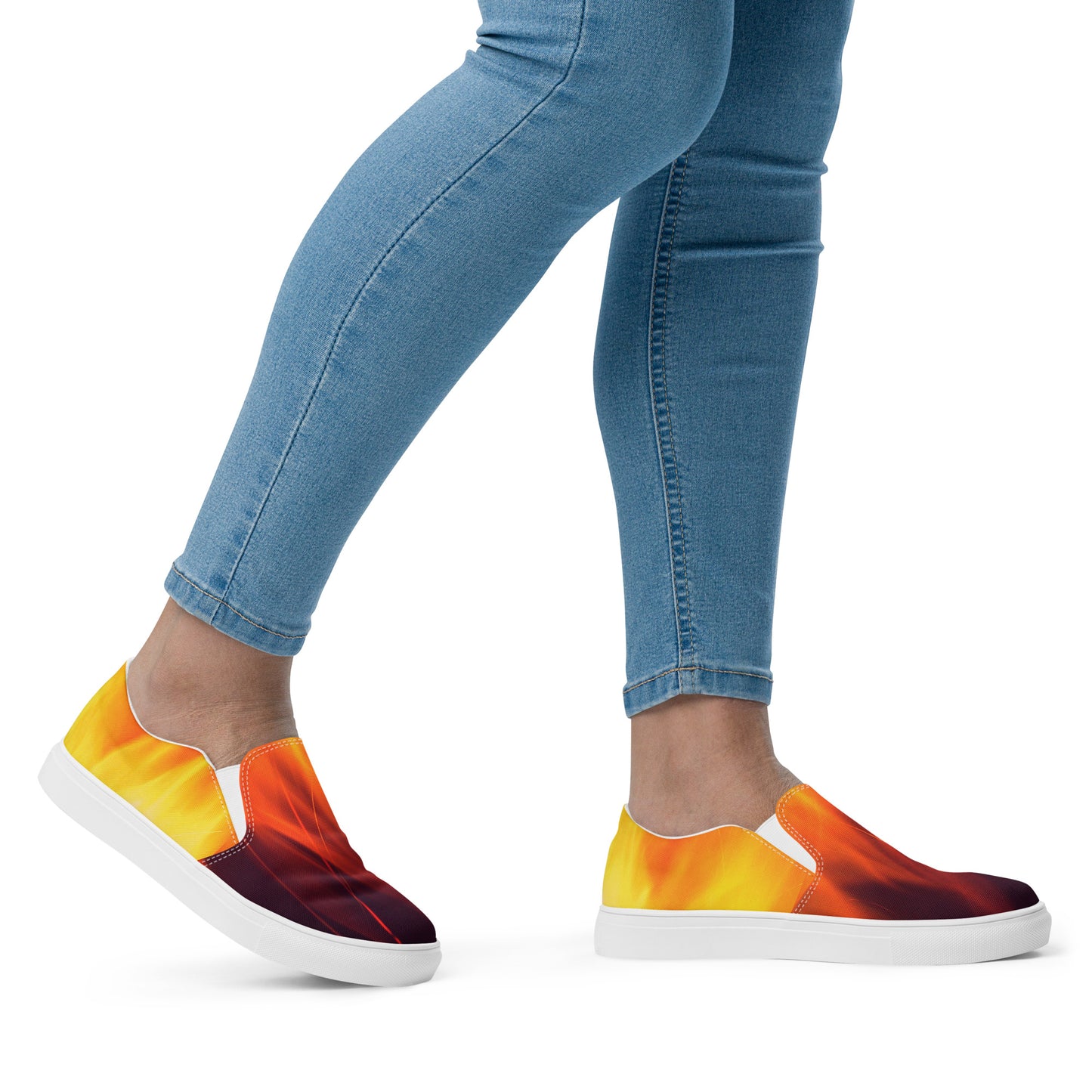 Artist on Fire Women’s Slip-On Canvas Shoes