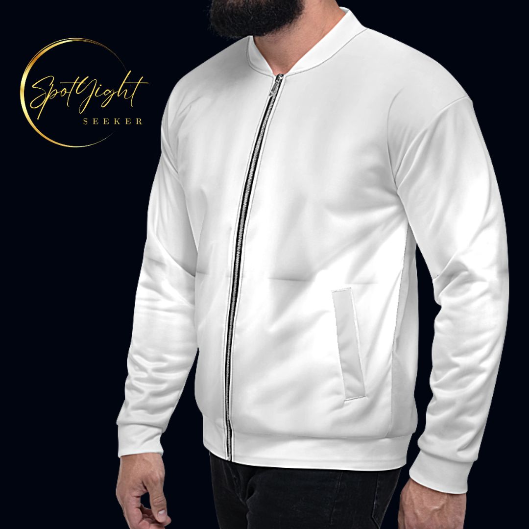 LBS Men's Silver Spotlight Bomber Jacket