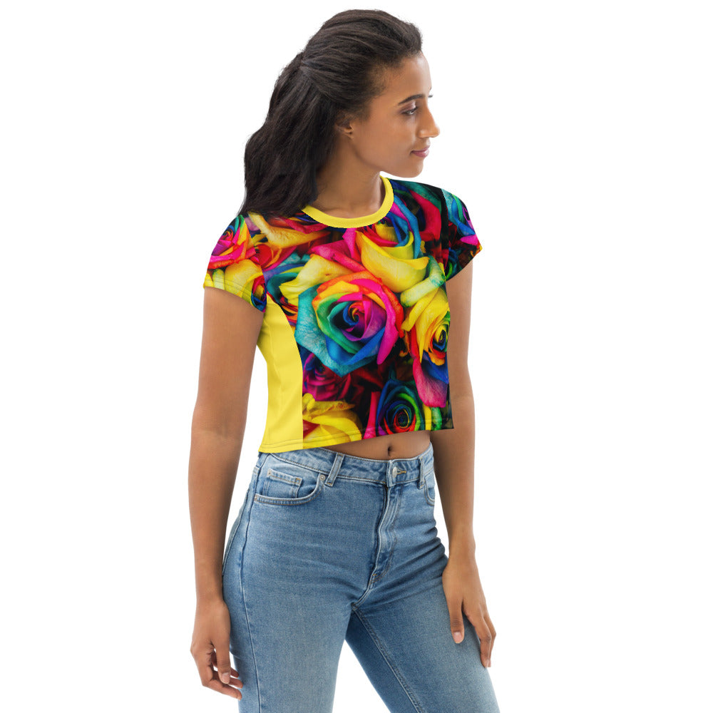 Sunlight & Roses Crop Tee
