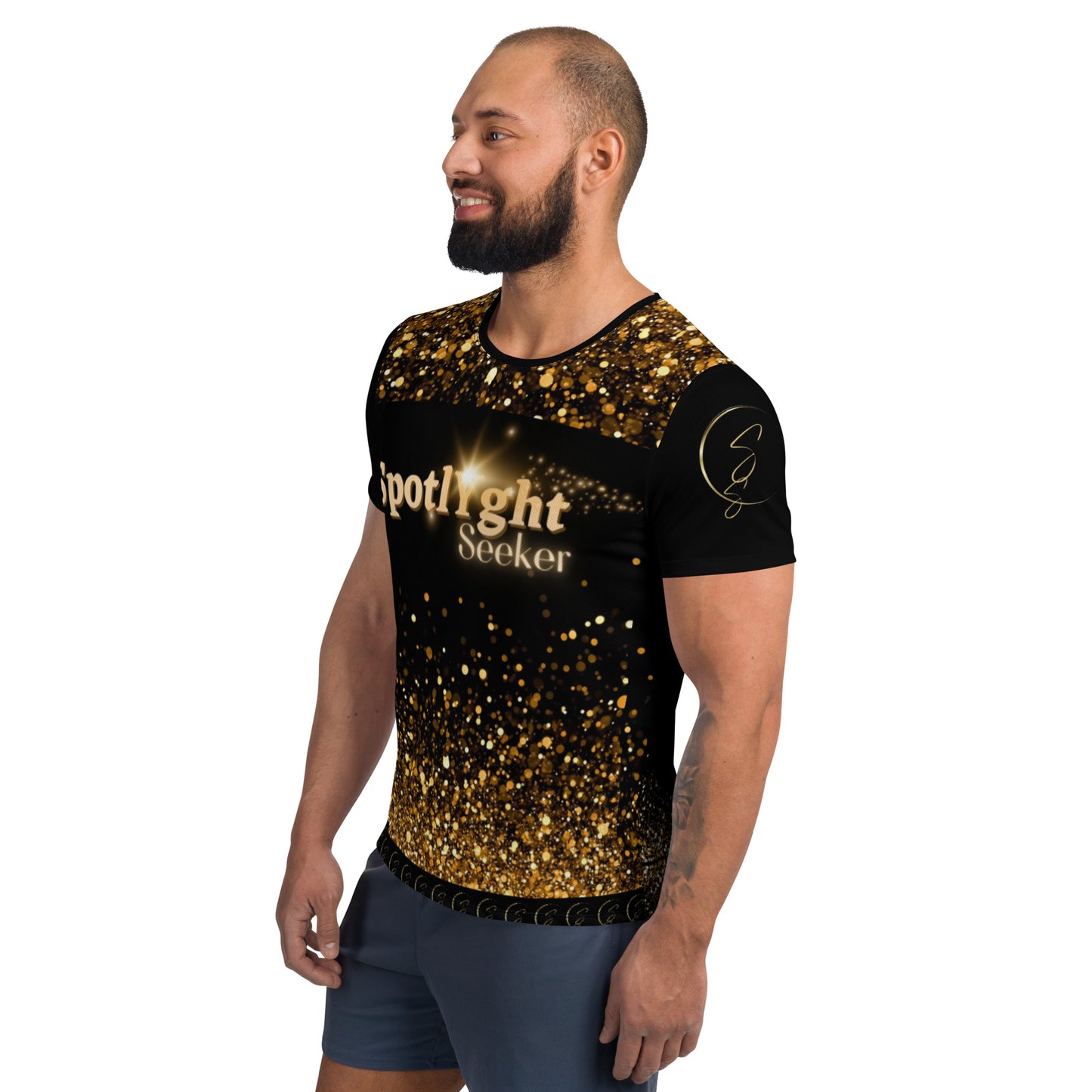 Signature SpotlYght 'N Sequin-Simulated Men's Athletic T-shirt