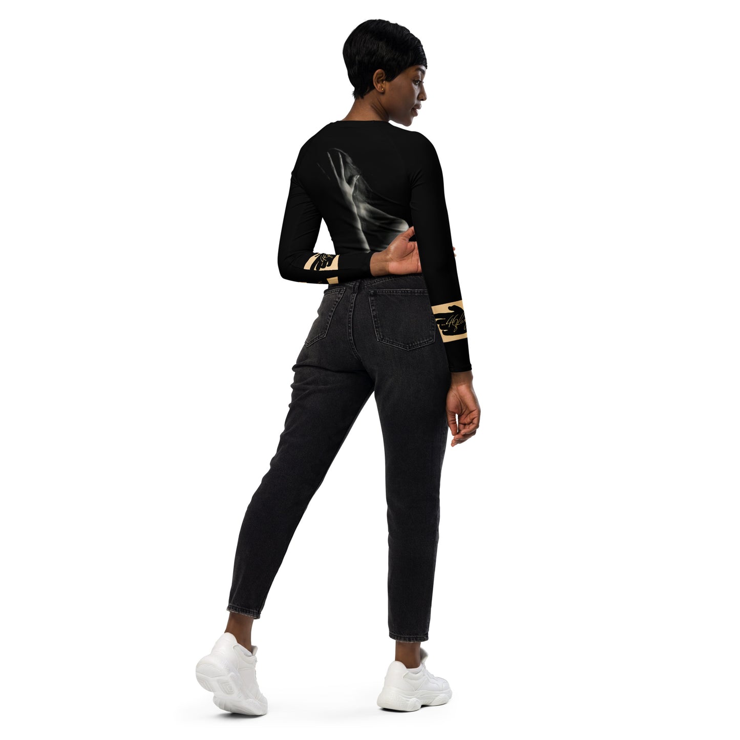 A-Ray of Emotions Long-Sleeve Crop Top - DBL Bracelet