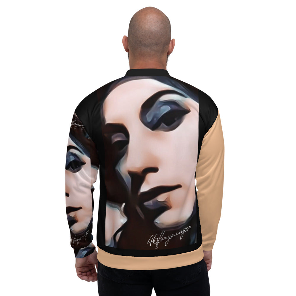 The Artist Unisex Bomber Jacket - BGE & BLK - E5