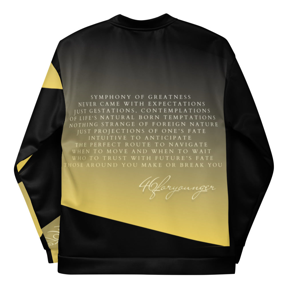 Symphony of Greatness One-Sleeve Unisex Bomber Jacket - PA1