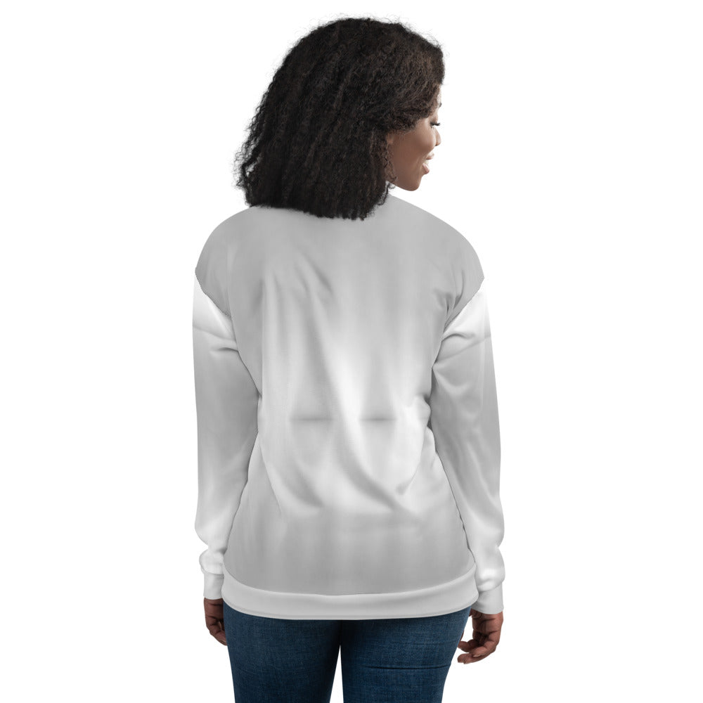 LBS Women's Silver Spotlight Bomber Jacket - White