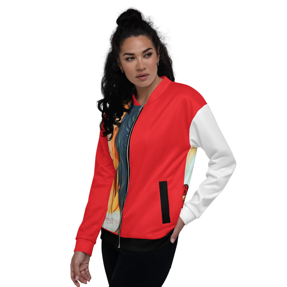 Burning Man Unisex Bomber Jacket - LD1