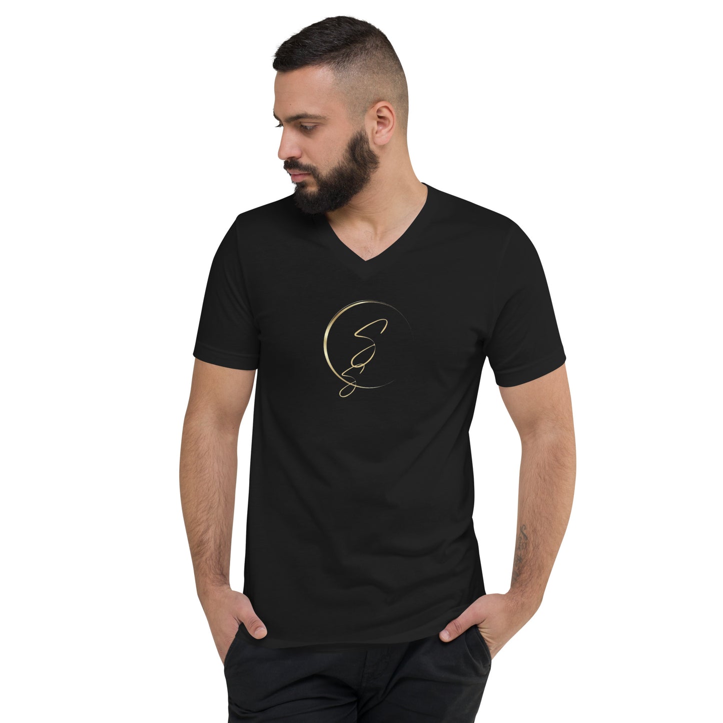 Signature Unisex Short Sleeve V-Neck T-Shirt
