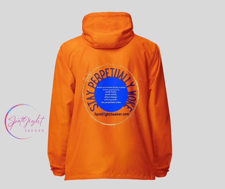Stay Woke Perpetually Windbreakers - Light Colors by SpotlYght Seeker - The must-have fashion item that radiates positivity.