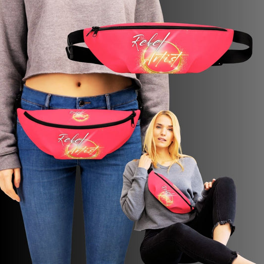 🔥Make a bold statement as you carry your essentials in this edgy and unique Radical Red Rebel Artist Fanny Pack.