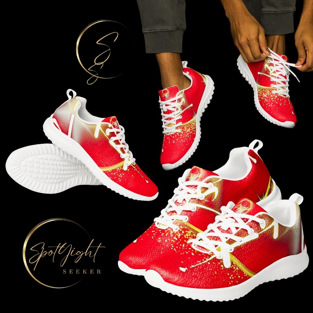 "Step into Your Artistic Revolution with Rebel Artist Sneakers - Unleash Your Creative Spirit with Bold and Unique Men's Footwear!" - SpotlYght Seeker - Crimson