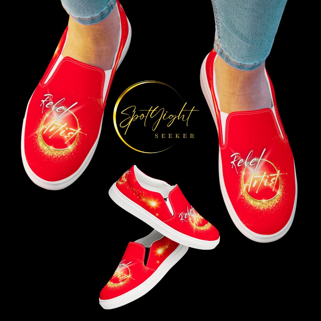 "Step into Your Artistic Revolution with Rebel Artist Canvas Shoes- Unleash Your Creative Spirit with Bold and Unique Women's Footwear!" - SpotlYght Seeker