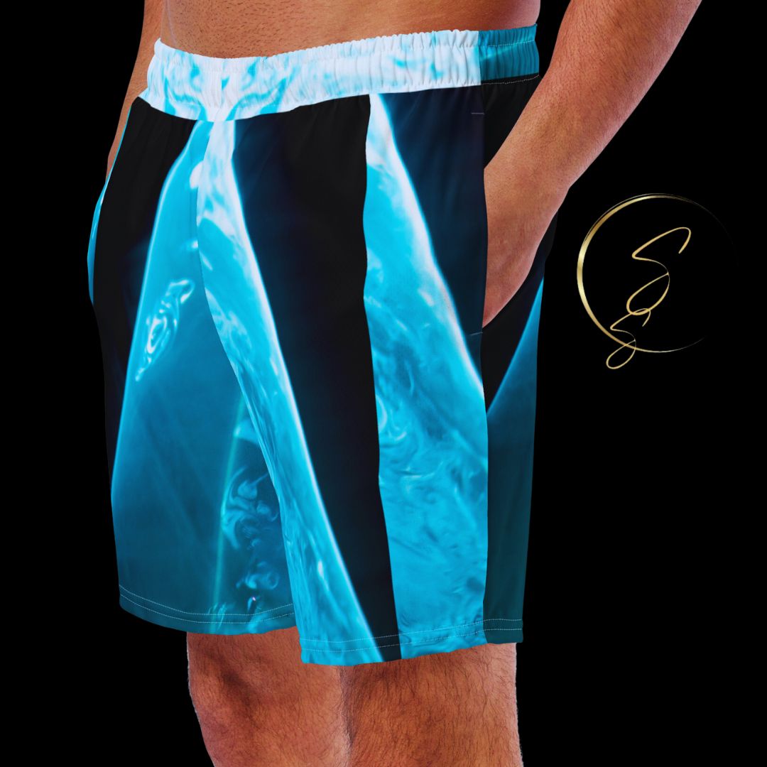 For the male artist who seeks the spotlight - Men's Aqua Spotlight Swim Trunks will give you just the experience you need to see yourself in the spotlight and look good while doing so!