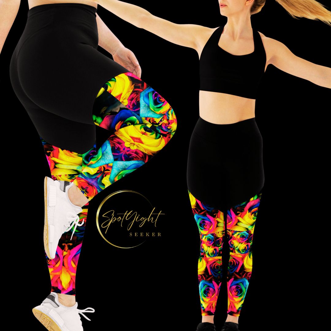 Moonlight & Roses Sports Leggings from the Bravo and Roses Collection - because artist deserve praise