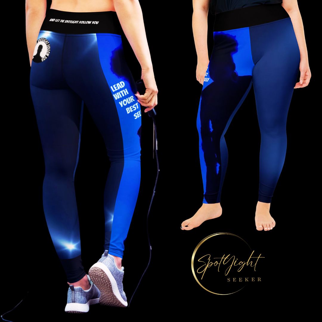 LBS Motivation Women's Yoga Leggings for the Artist who seeks the spotlight