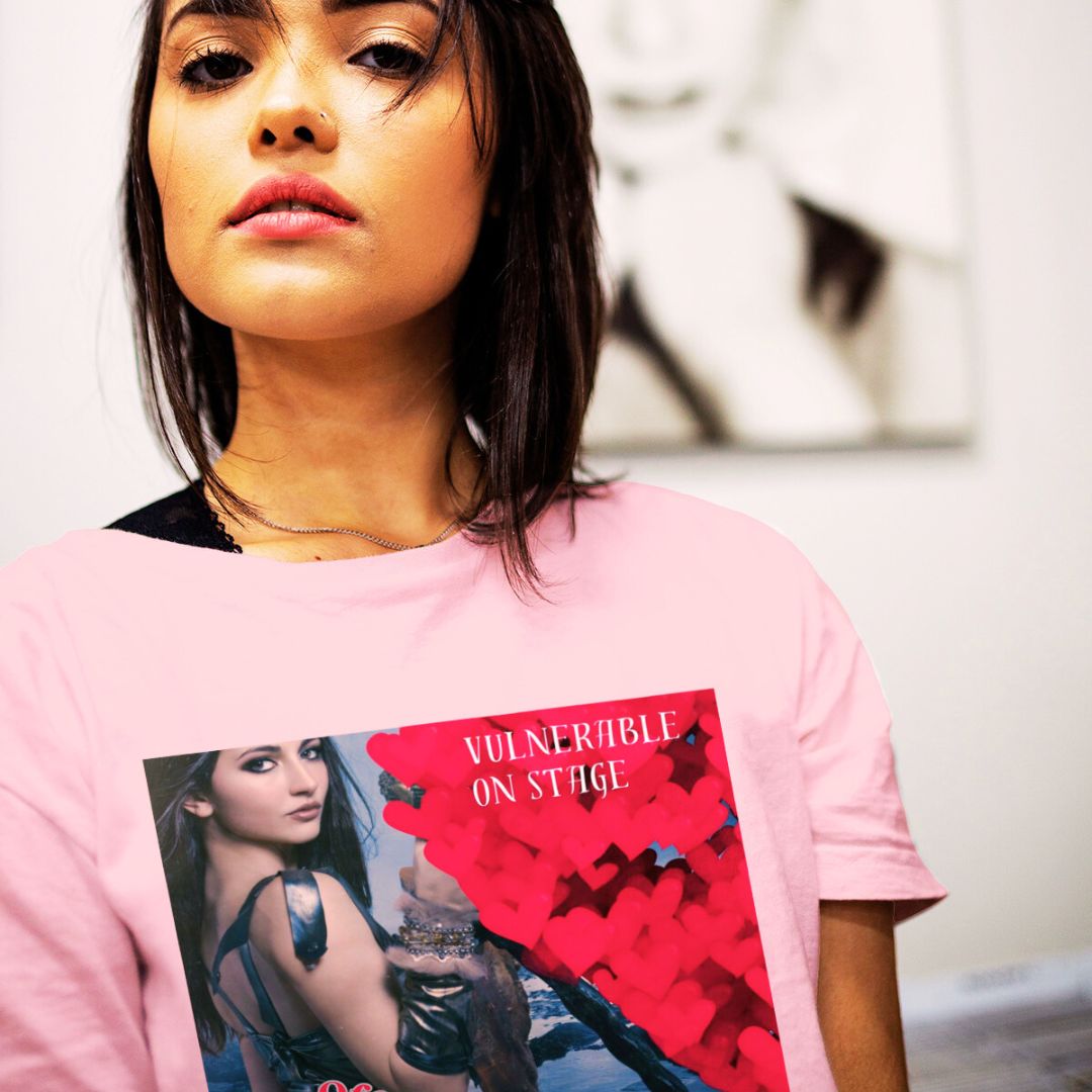 BRFA ROSE Vulnerable Artist Unisex Tee - Embrace authenticity and shield yourself from judgment with our empowering tee. Crush negative vibes and own your spotlight with every wear. Pink