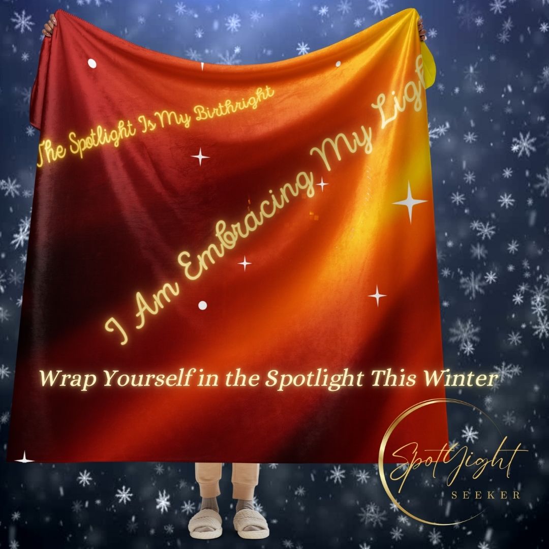 Empowering Sherpa Blanket, Artist Spotlight, New Year Inspiration, SpotlYght Seeker Merch