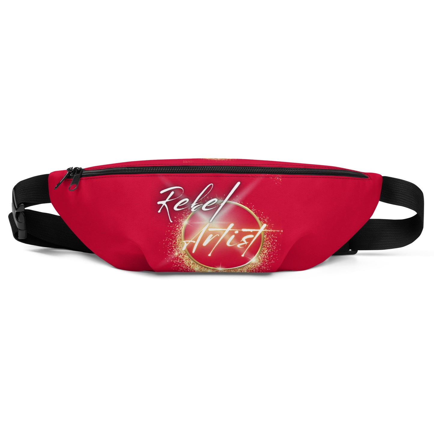 🔥Make a bold statement as you carry your essentials in this edgy and unique Rebel Artist  Crimson Fanny Pack.