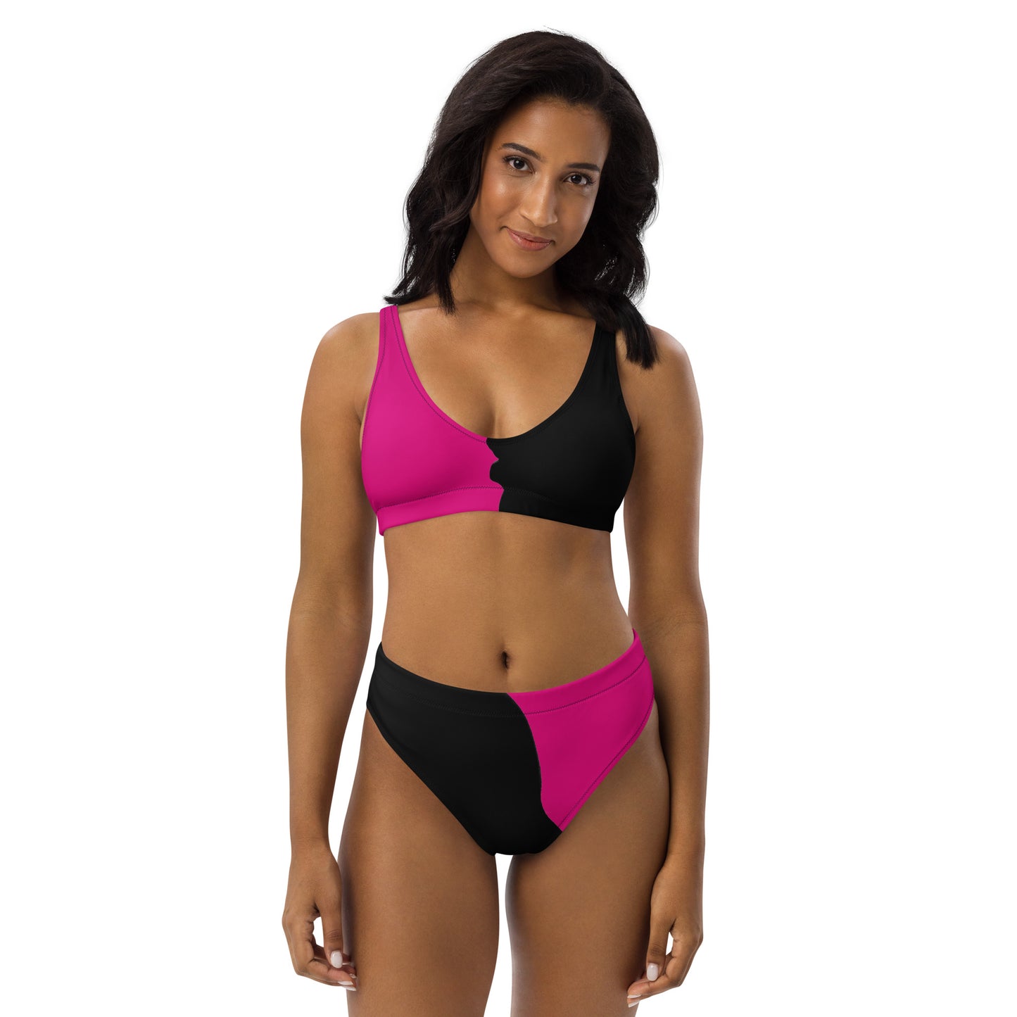 LBS Motivate Merch High-Waisted Bikini - Set Goals, Own the Spotlight - Your key to success and spotlight-worthy confidence!