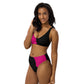 LBS Motivate Merch High-Waisted Bikini - Set Goals, Own the Spotlight - Your key to success and spotlight-worthy confidence!