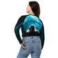 See yourself in the Spotlight in this LBS Women's Aqua Spotlight Long Sleeve Plus Size Crop Top.