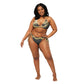 Rebel Artist Sting Bikini - An alluring eclipse-colored bikini with a captivating design, symbolizing artistic empowerment and charisma. - Plus Size