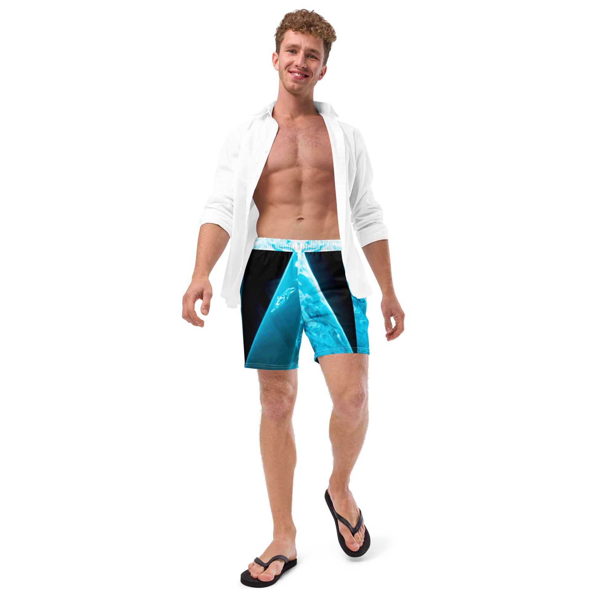 Men's Aqua Spotlight Swim Trunks will give you just the experience you need to see yourself in the spotlight and look good while doing so!