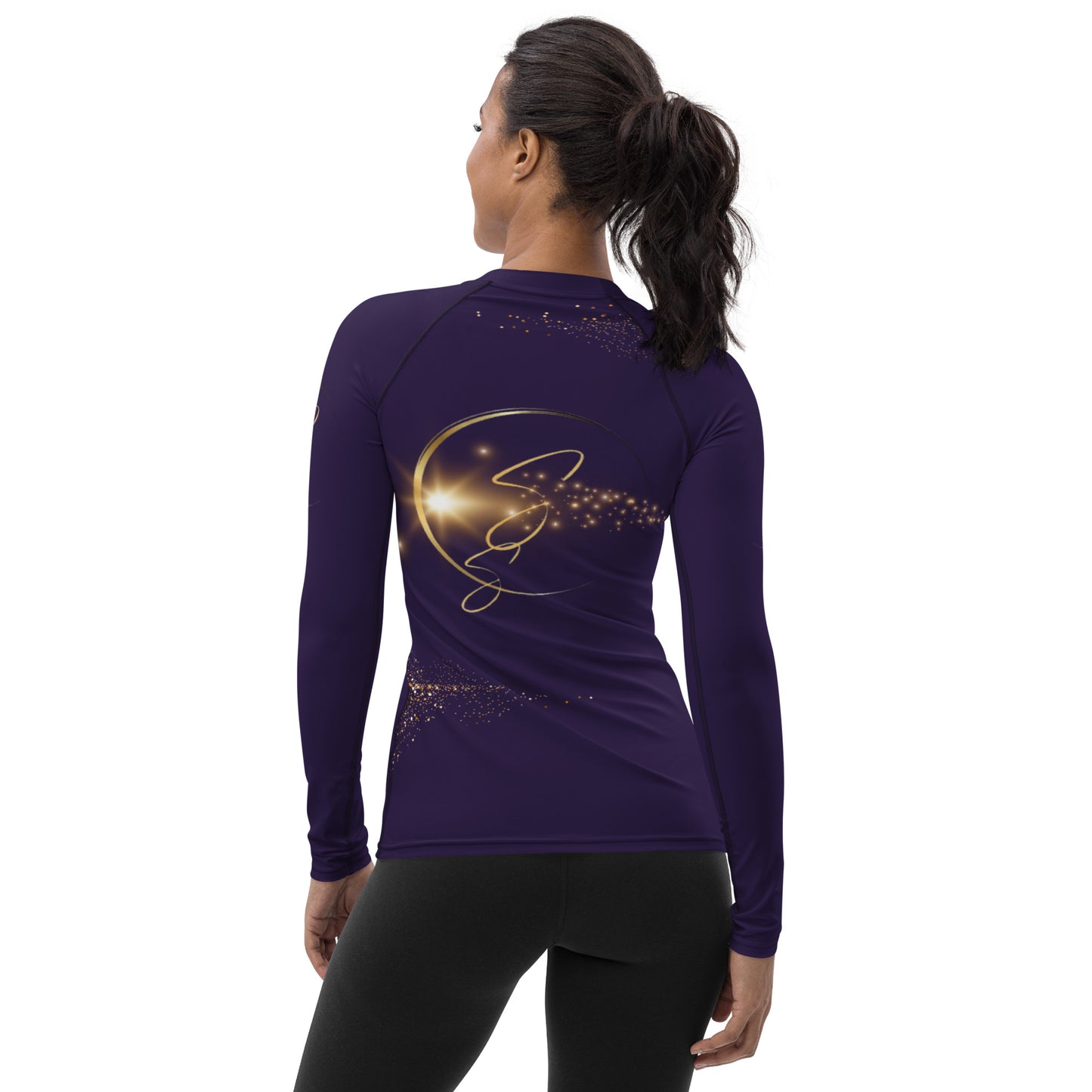 Rebel Artist Women's Rash Guard - Deep Purple