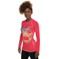 Rebel Artist Women's Rash Guard - Radical Red