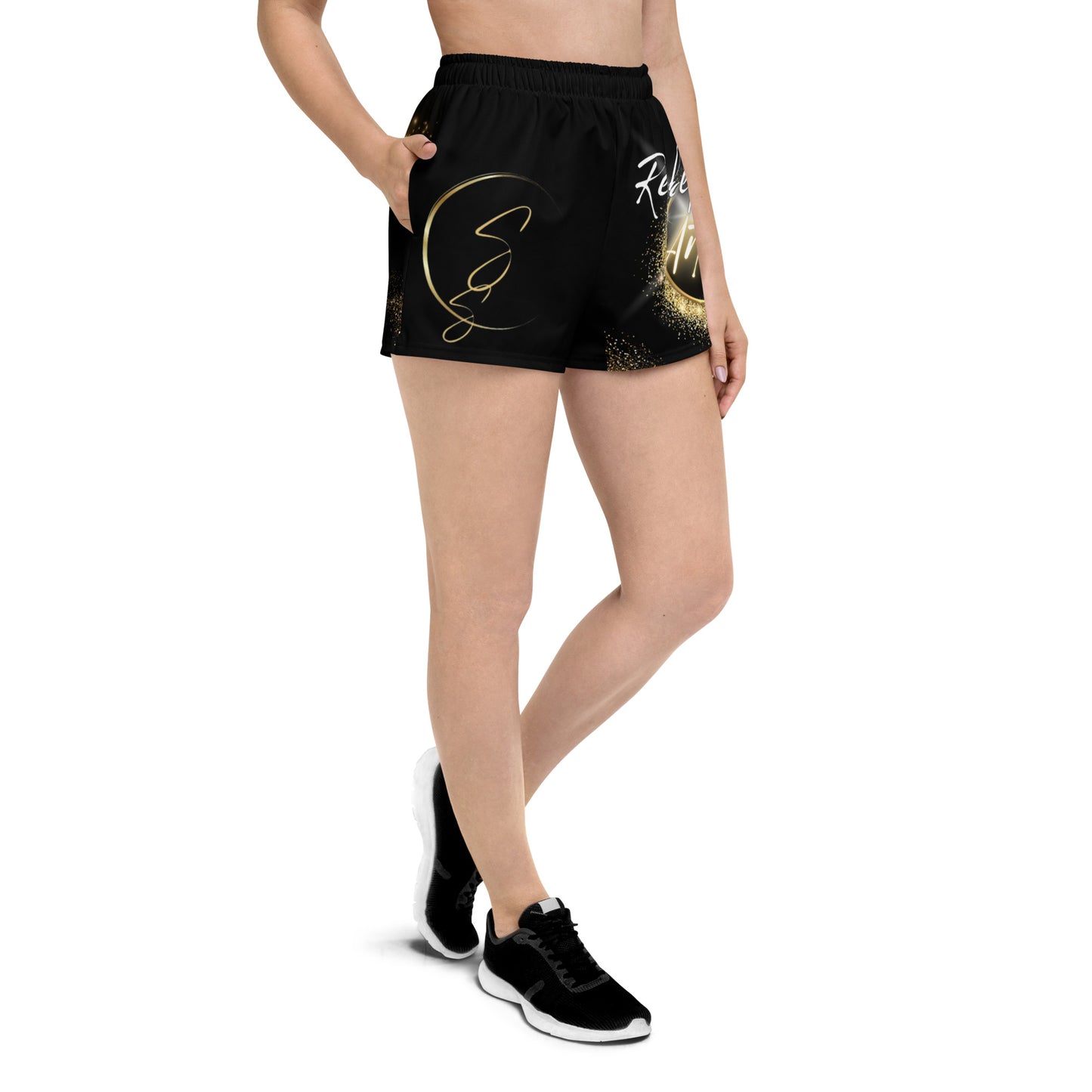 Rebel Artist Women’s Athletic Shorts - Black