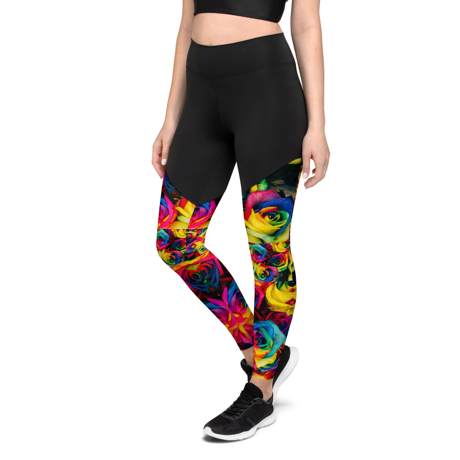 Moonlight & Roses Sports Leggings from the Bravo and Roses Collection - because artist deserve praise