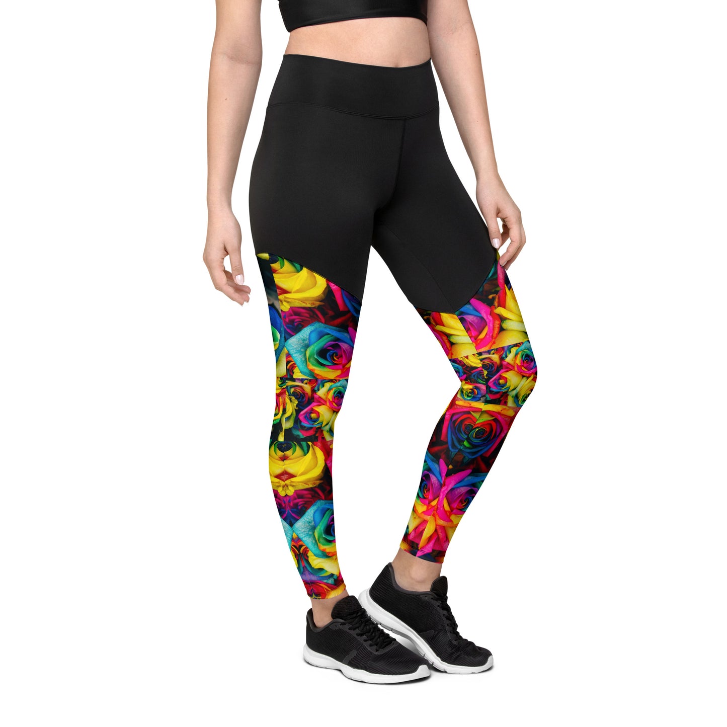 Moonlight & Roses Sports Leggings from the Bravo and Roses Collection - because artist deserve praise