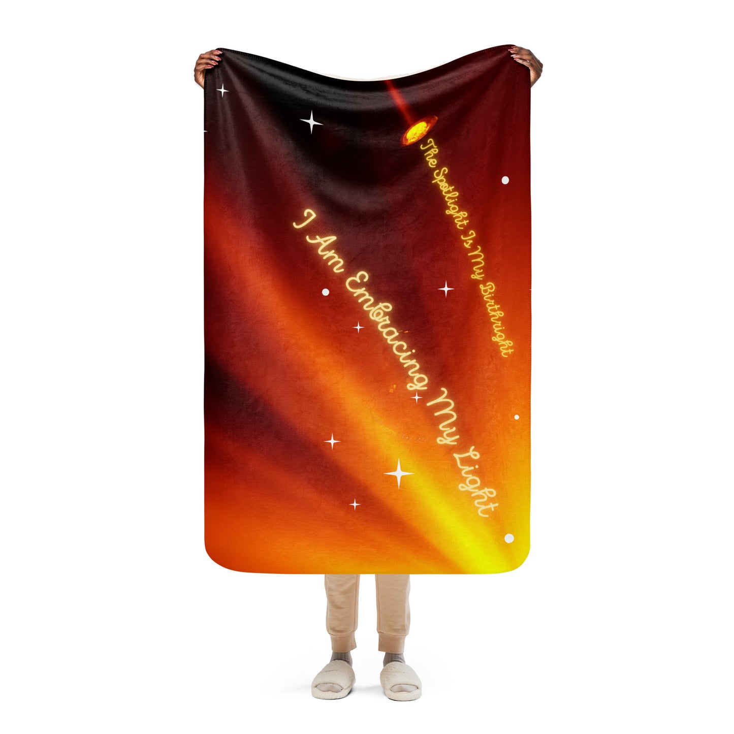 SpotlYght Seeker's Birthright Sherpa Blanket - Wrap Yourself in the Spotlight