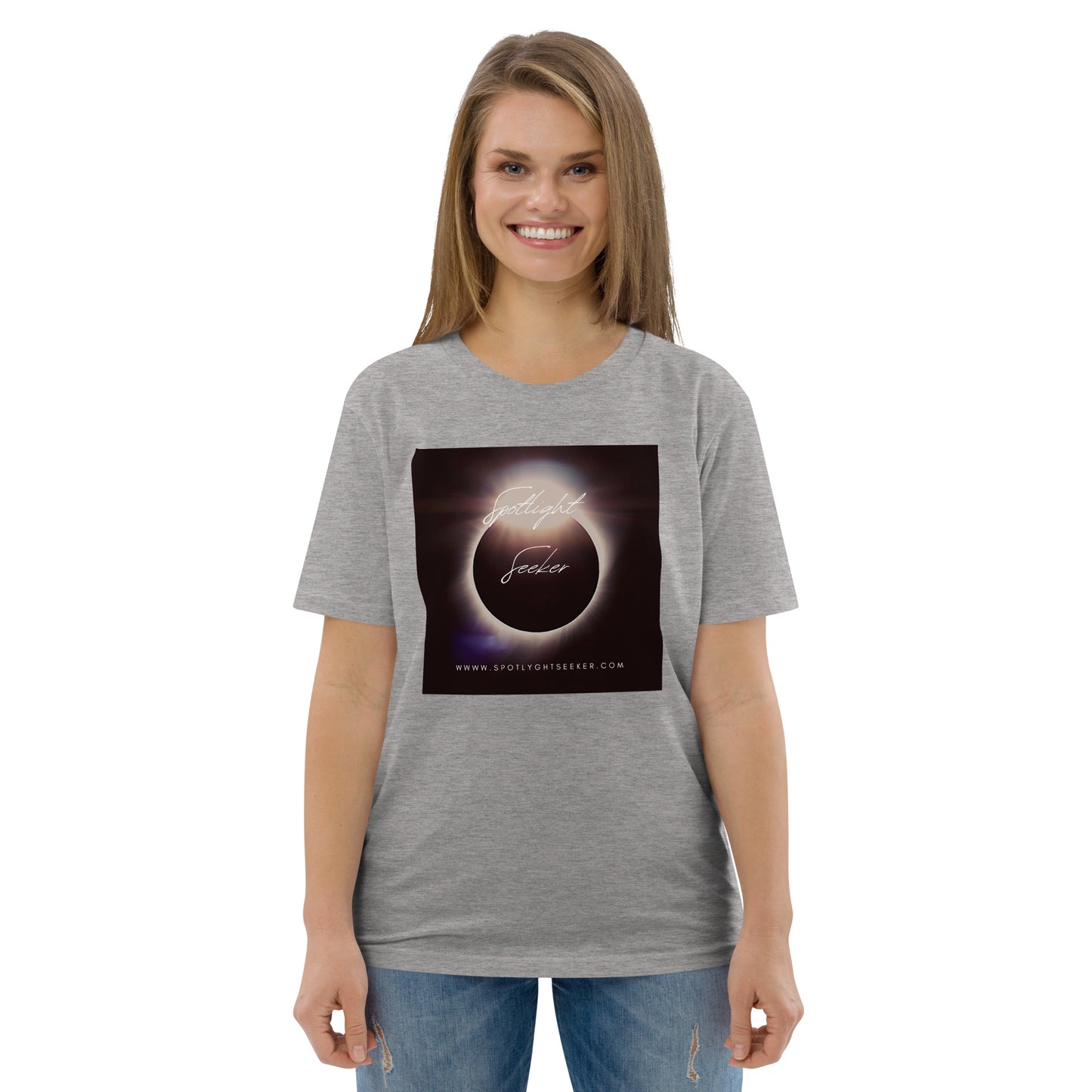 Cat Call Unisex Organic Cotton T-Shirt - Moonlit Spotlight