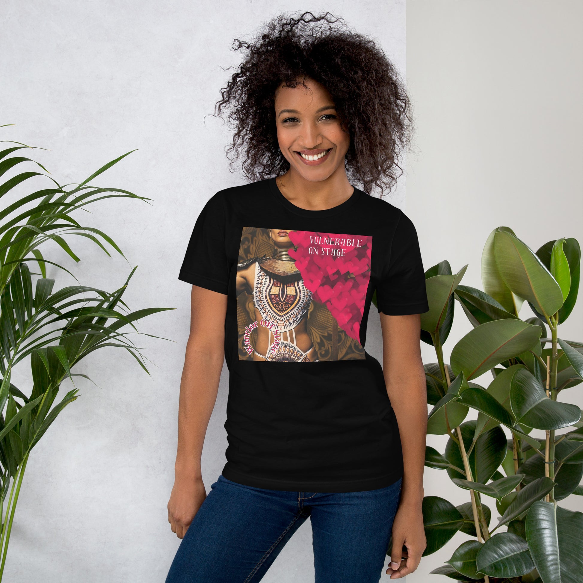 Unleash your vibe with the Unisex Artist Vulnerable Warrior T-Shirt - BFA1. This ain't just a tee; it's a power move for Black Female Artists (BFA). Rock authenticity on stage, warrior vibes off stage. Your style, your strength, your statement in the world of art and beyond.