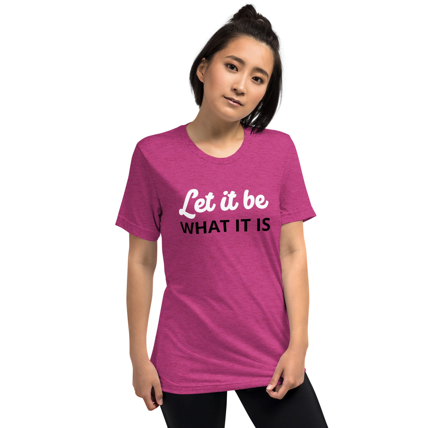 Motivate Merch Let it Be T-Shirt for the Artist who seeks the Spotlight - Pink