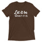 Let It Be Unisex Short Sleeve T-shirt - Dark
