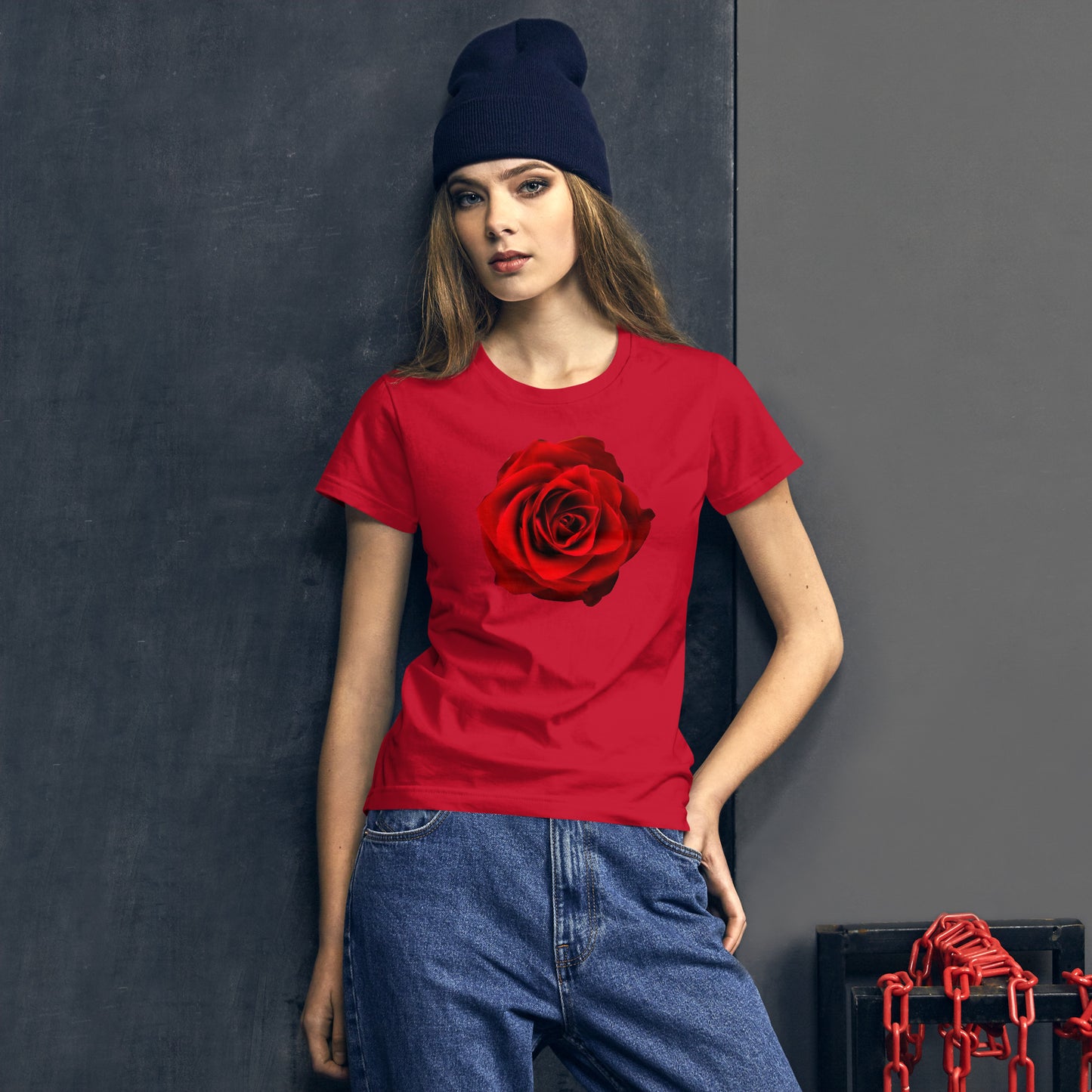 Vibrant Rose Fashion Fit T-Shirt