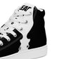 SpotlYght Seeker Women’s High Top Canvas Shoes in Crisp White – Strut with confidence and express your artistic spirit with this Motivate-Merch essential.