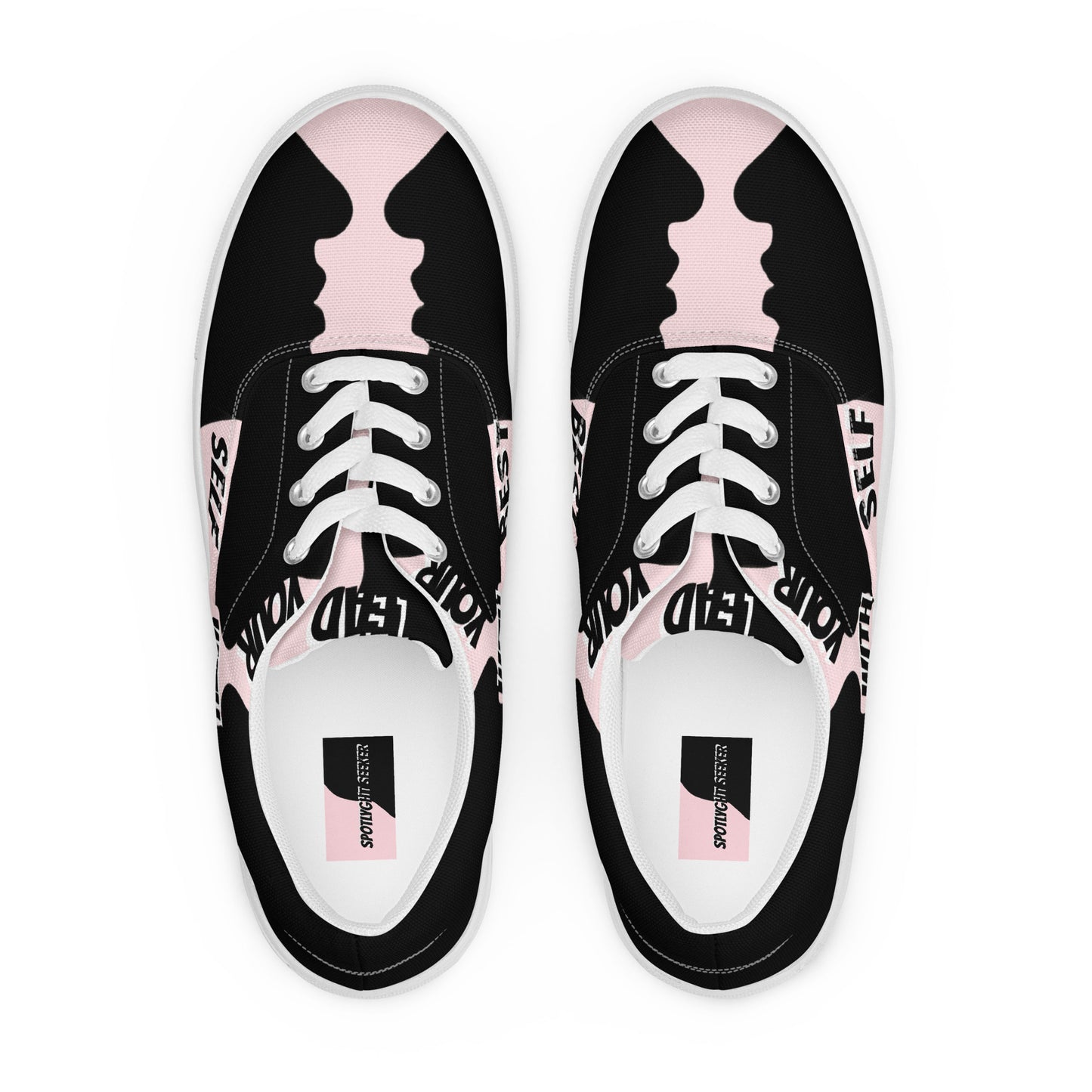 LBS Women’s Lace-Up Canvas Shoes - Pink