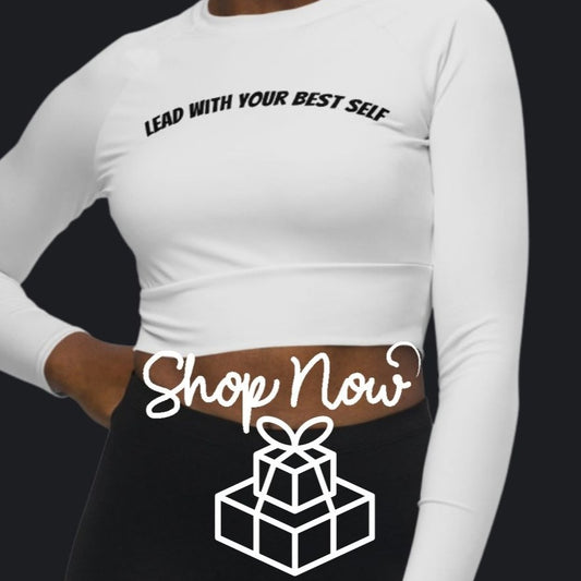 LBS Long-Sleeve Crop Top - Whisper