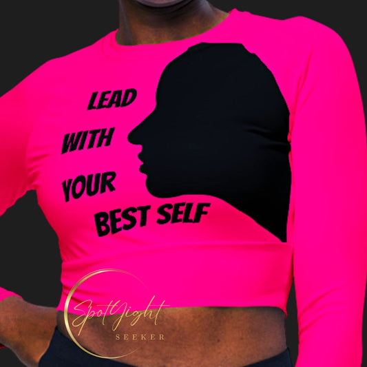 Motive Long-Sleeve Crop Top for Female Artists