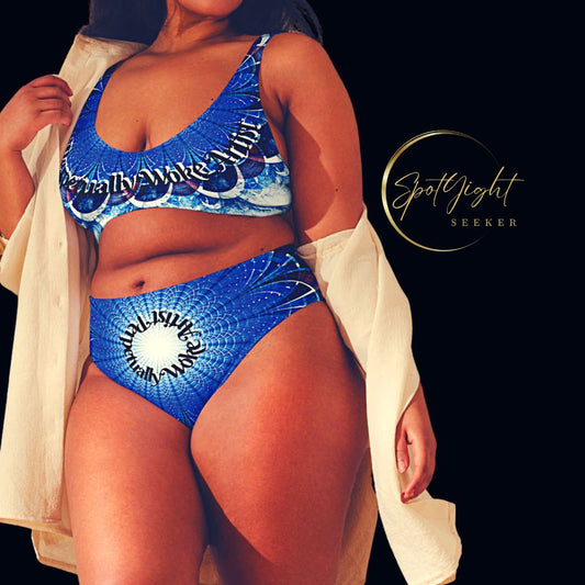 Plus Size high-waisted bikini for the Perpetually Woke Artist looking to own the spotlight
