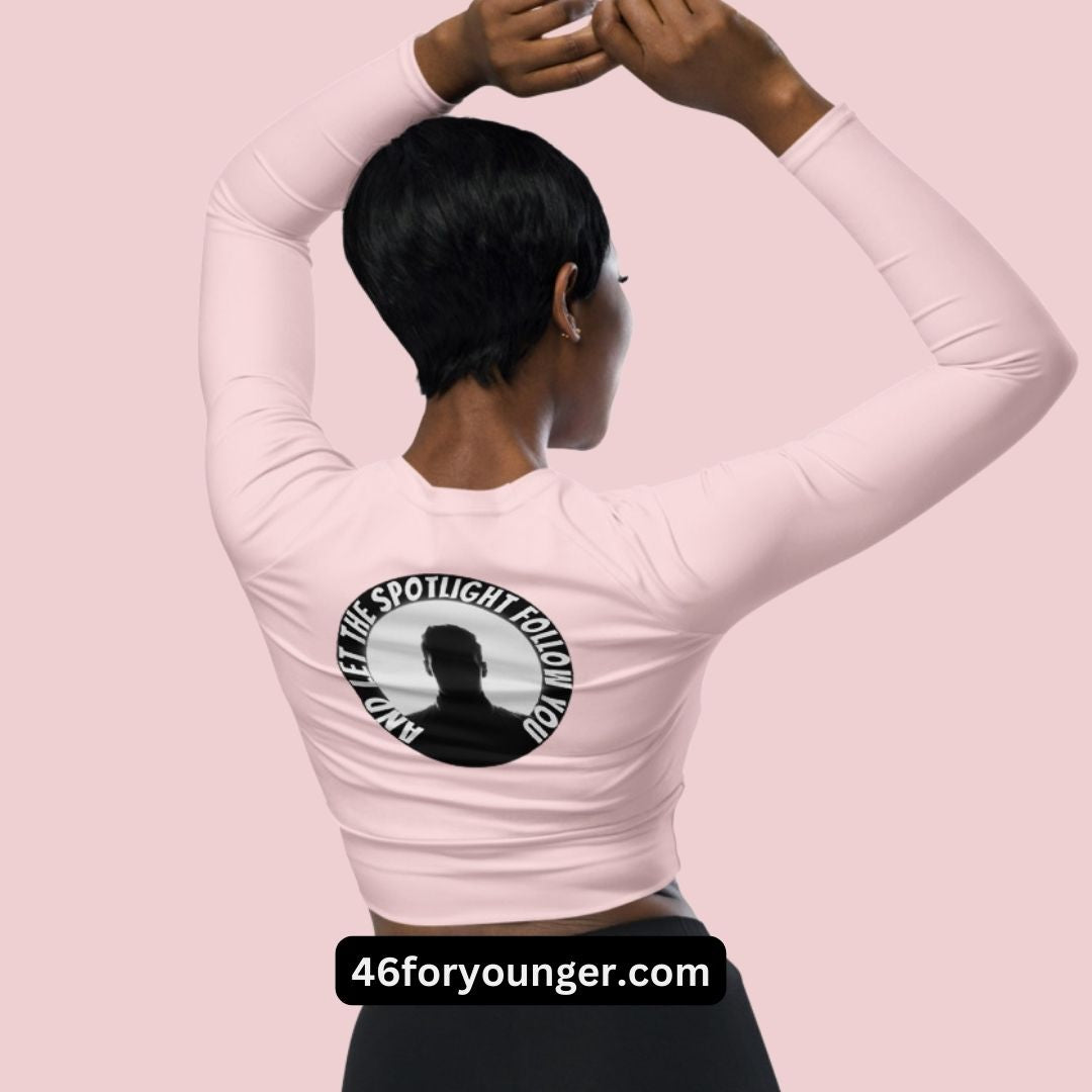 LBS Long-Sleeve Crop Top - Pink