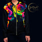 Emote Merch from SpotlYght Seeker - from the Bravo and Roses Collection the Moonlight & Roses Unisex Bomber Jacket for the Artist because artists deserve praise.