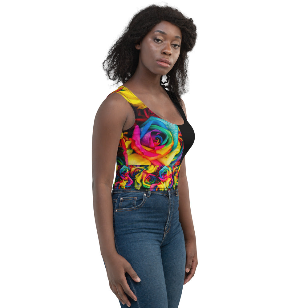 Moonlight & Roses Half Crop Top